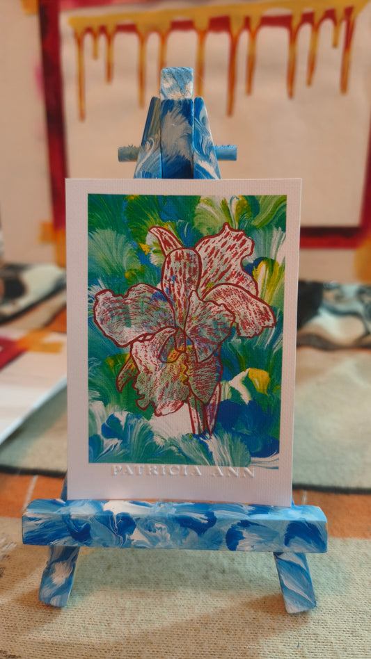Swirly Flowers Red Orchid. 2026