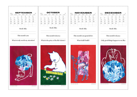 The Calendar as a Practice of Becoming: Reading Habit Tracker